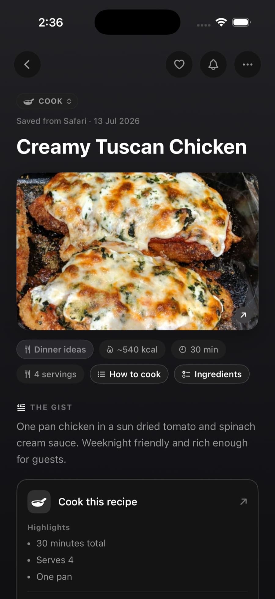 A recipe tapture in Tapture with servings, how to cook, and ingredients pills